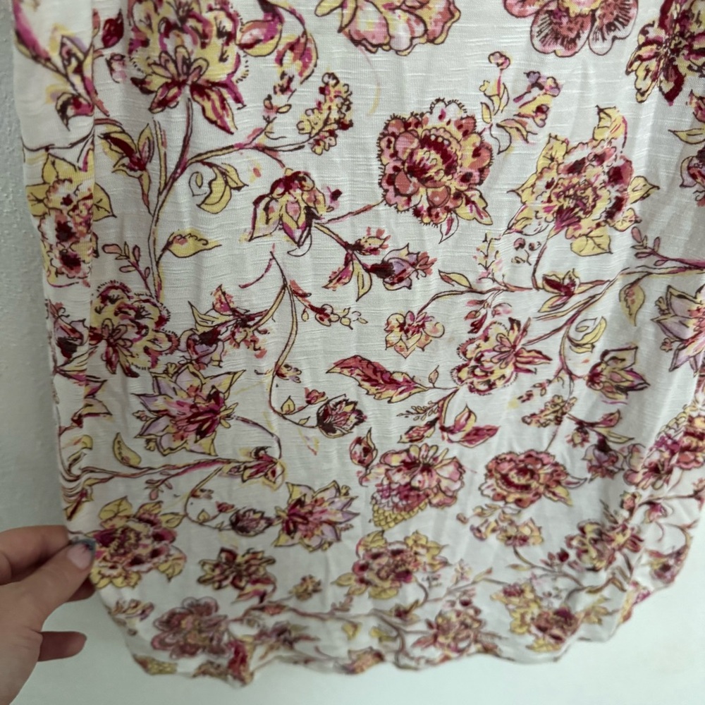 Maurices 24/7 Floral Print Women's Tank Top - Picture 4 of 7